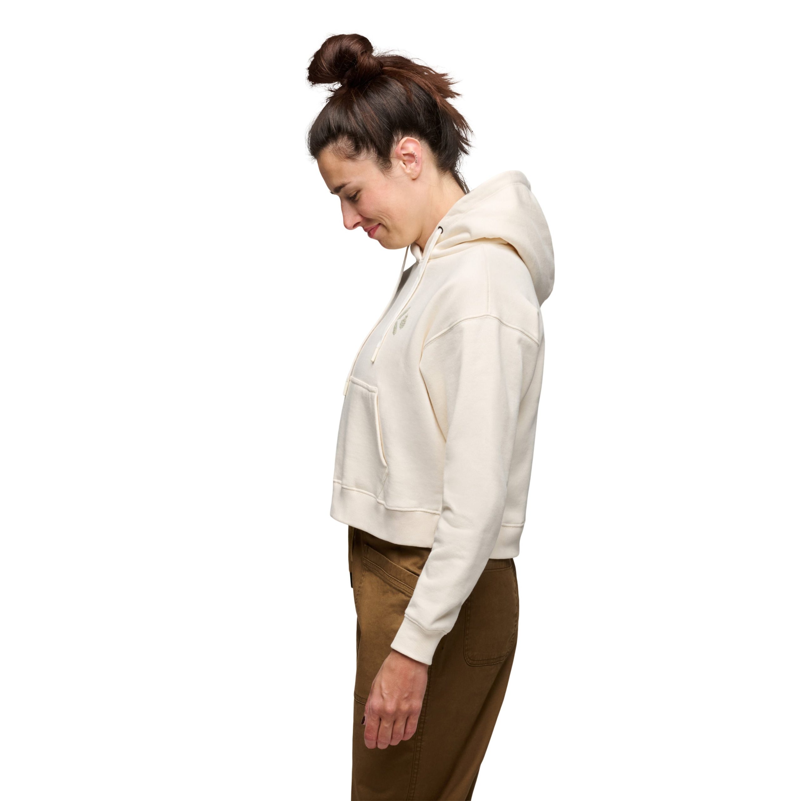Women's Pine Diamond Pullover Cropped Hoody - Image 2
